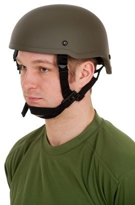 United Shield Spec Ops Ballistic Helmet Level IIIA w/ 4pt Harness System OD Green Medium SPEC OPS-IIIA-OD-MD