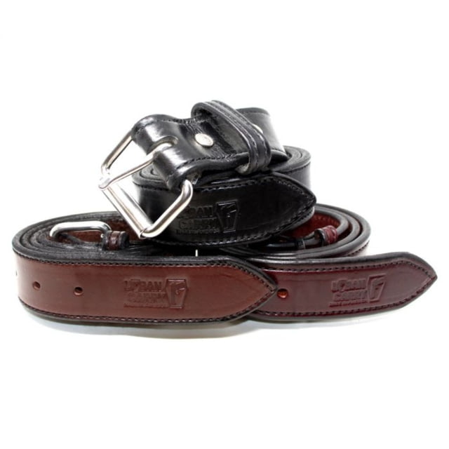 Urban Carry Heavy Duty 1/4in Thick English Bridle Leather Gun Belt Black 68 64in Waist - Urban Carry