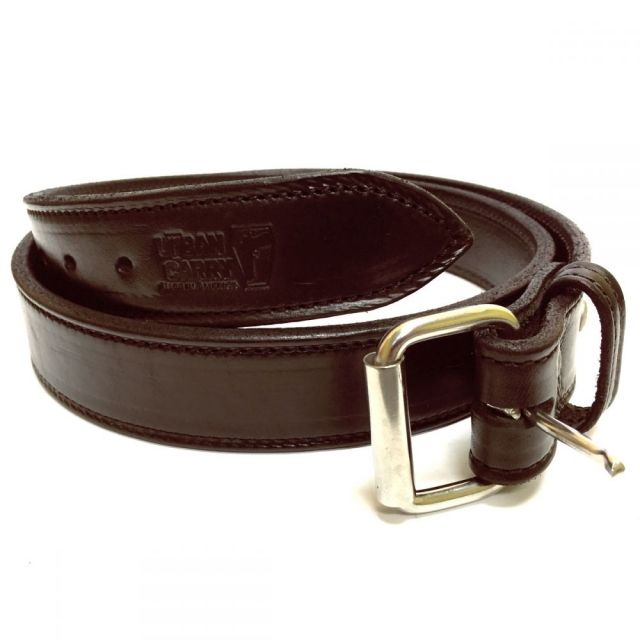 Urban Carry Heavy Duty 1/4in Thick English Bridle Leather Gun Belt Brown 42 38in Waist - Urban Carry