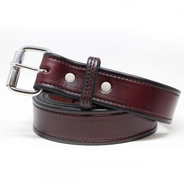 Urban Carry Heavy Duty 1/4in Thick English Bridle Leather Gun Belt Cordovan 32 28in Waist - Urban Carry