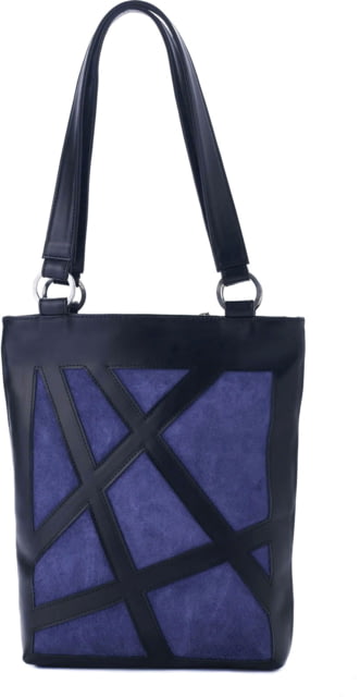 Urbn Chc Luna Suede Kevlar Tote Bag Veg Look Black/Indigo Suede Large LUNINDS - Urbn Chc