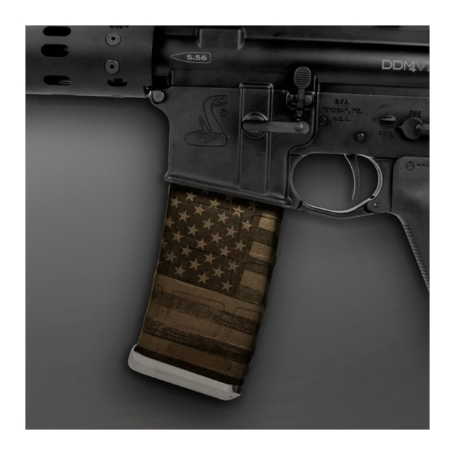 US Night Vision Mag Wraps Rapid Wraps AR Mag Flag Pattern Patriot US Flag Flat Dark Earth - Us Night Vision