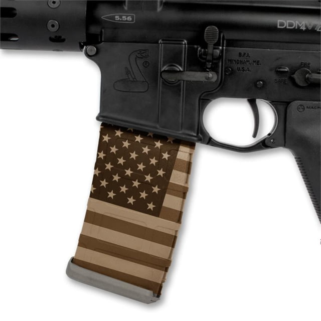 US Night Vision Mag Wraps Rapid Wraps AR Mag Flag Pattern US Flag Tan Clean - Us Night Vision