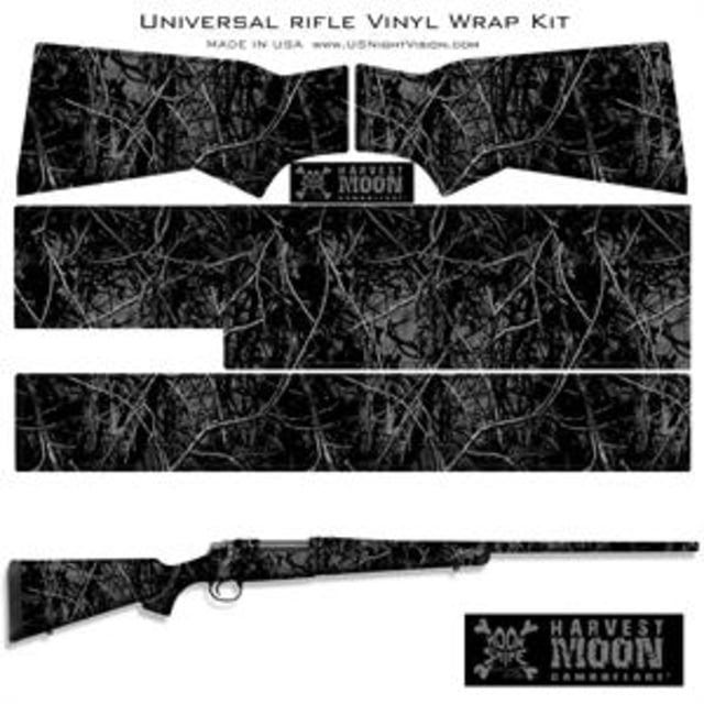 US Night Vision Moon Shine Camo Pre-Cut Universal Rifle Skin Vinyl Wrap 20x30in Harvest Moon