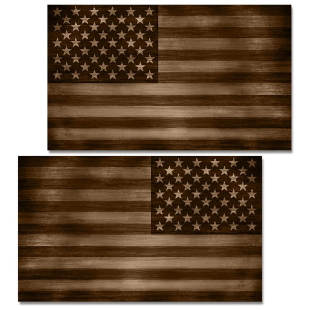 US Night Vision Vehicle Flag Wraps - US Flag Flat Dark Earth - Set of Two - Stars Right and Stars Left 706107