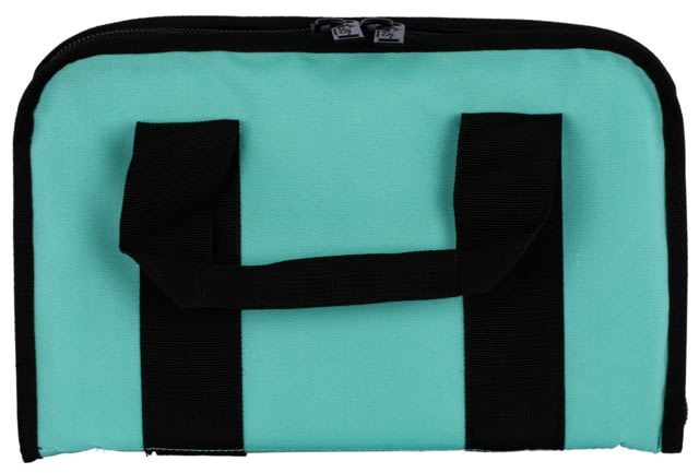US PeaceKeeper Attache Pistol Case 12.5x6.5 600 Denier Polyester Robins Egg Blue