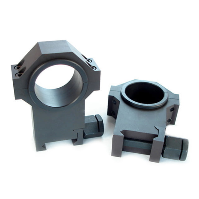 Kensight USTS Standard Width Steel Scope Rings 1.500in Extra Hight Profile Smooth Black - Kensight