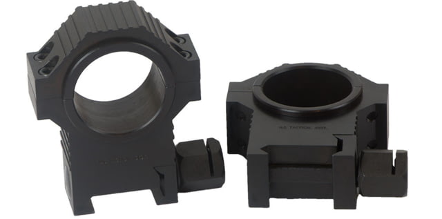 Kensight USTS Standard Width Steel Scope Rings 1.270in Hight Profile Ribbet Black - Kensight