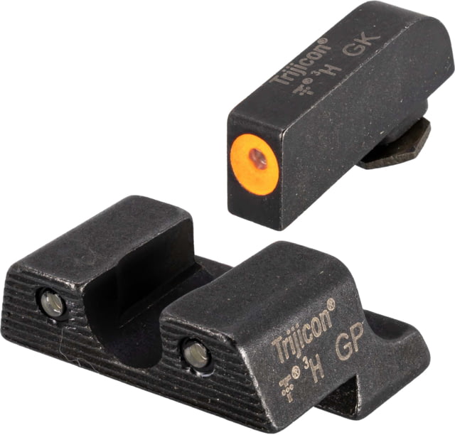 USED EDEMO Trijicon Heavy Duty Night Sights Orange Front Outline For Glock 42 EDEMO4 EDEMO1 Condition Fair Installed/Mounted - Trijicon