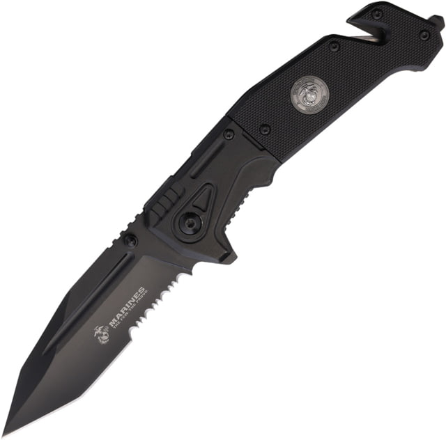 USMC Linerlock A/O Black U - Usmc