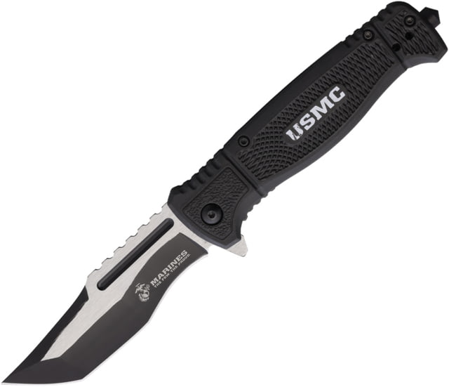 USMC Linerlock A/O Black U - Usmc