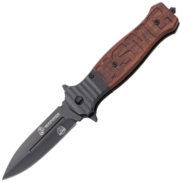USMC Linerlock Wood U - Usmc