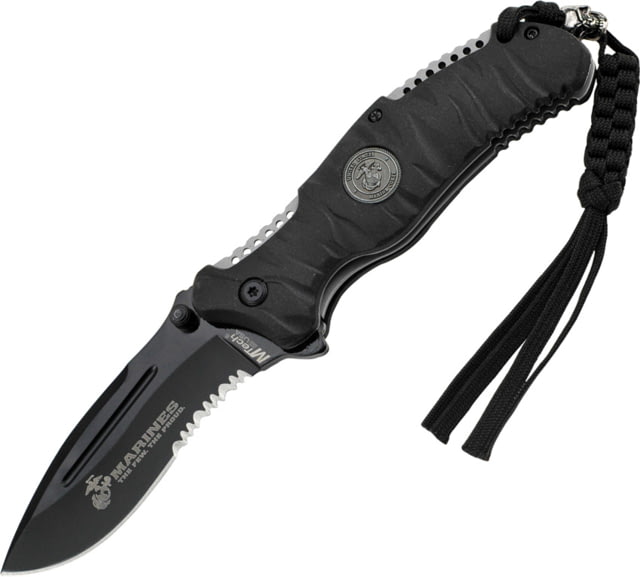 USMC Marine Reaper A/O Black Blade Black Handle U - Usmc