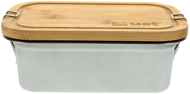 UST Bamboo Bread Box with Strap