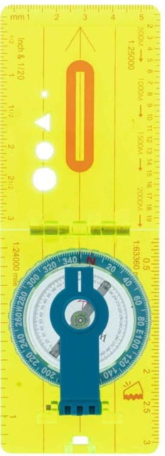 UST Hi Vis Lensatic Map Compass Neon