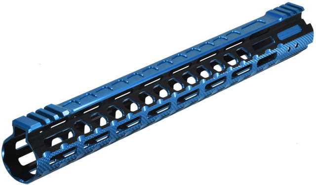 UTG Pro M-LOK AR15 15in Ultra Slim Rail Black / Blue 2-Tone - Utg Pro