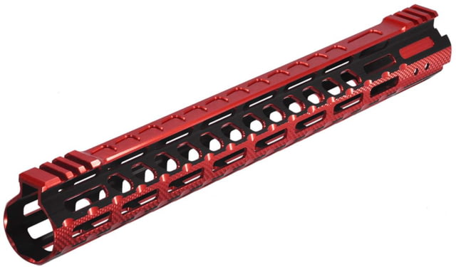UTG Pro M-LOK AR15 15in Ultra Slim Rail Black / Red 2-Tone - Utg Pro