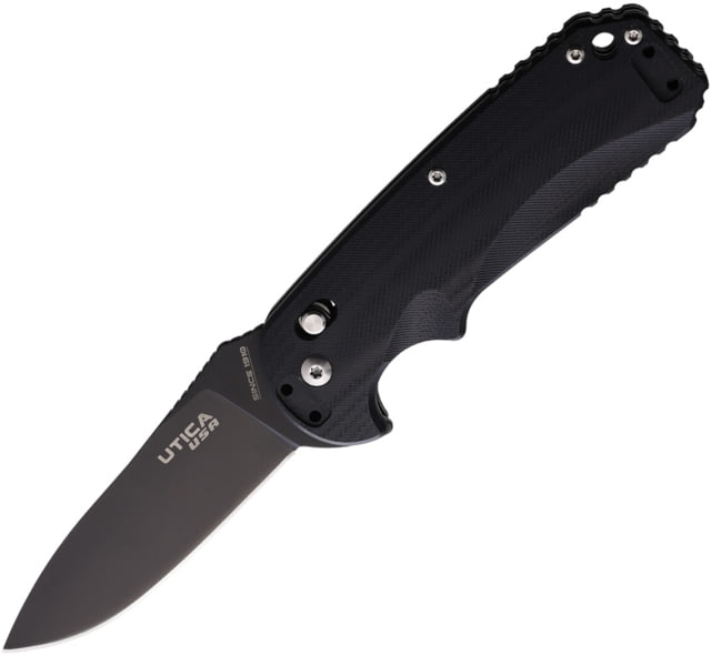 Utica Axis Lock Black G10 - Utica