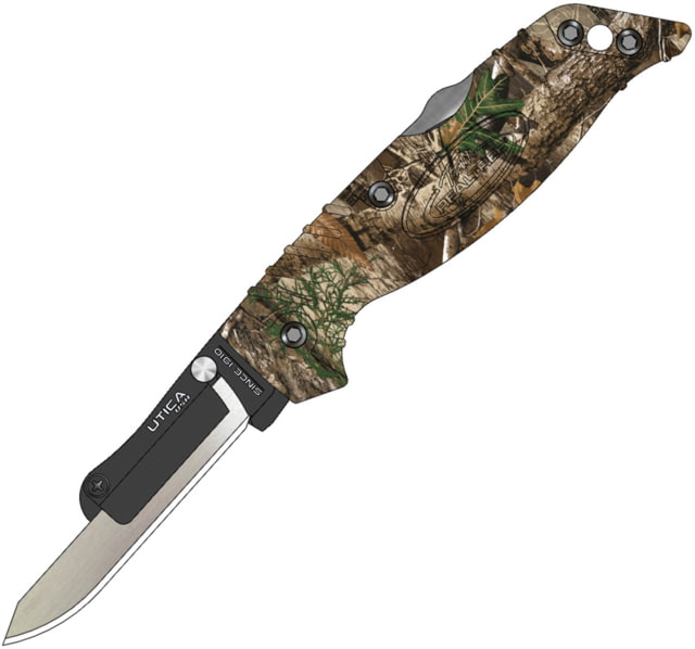Utica Deer Razor Lockback Folding Knife Camo synthetic handle - Utica