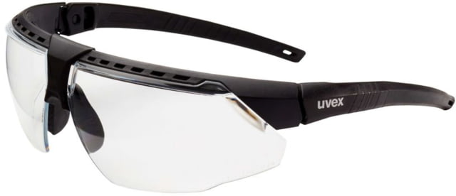 UVEX Avatar Safety Eyewear Black Frame Clear Hydroshield Anti-fog Lens - Uvex