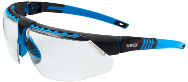 UVEX Avatar Safety Eyewear Blue Frame Clear Hydroshield Anti-fog Lens - Uvex