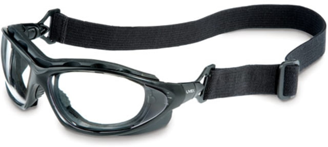 UVEX Seismic Sealed Protective Eyewear Black Frame Clear Anti-scratch Lens - Uvex