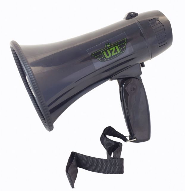 UZI Megaphone - 15 Watt W/ Siren - Uzi
