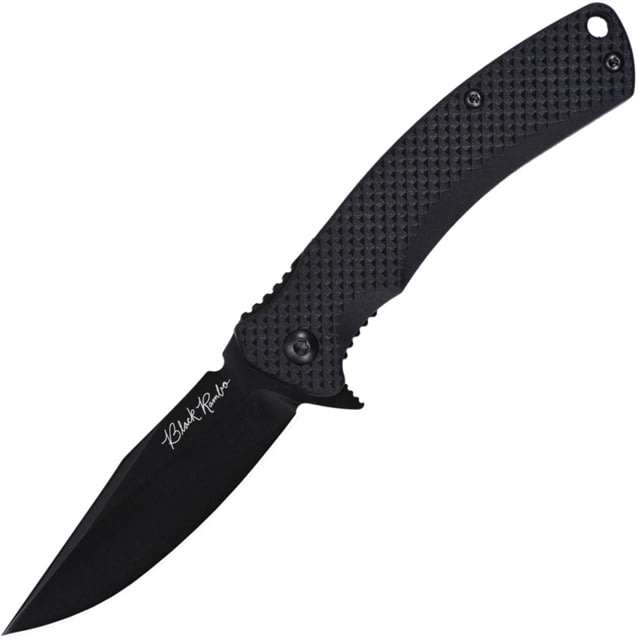 V NIVES Black Rambo Shorty Linerlock VNI33FPBBK - V Nives