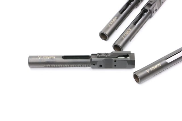 V Seven .308 Style Titanium Carrier w/Staked Key Ionbond Finish - V Seven