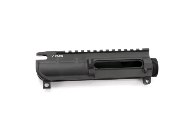 V Seven Sovereign AR-15 Threaded Stripped Upper Receiver w/no Forward Assist Cerakote Armor Black - V Seven