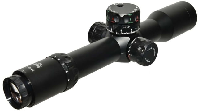 Valdada Tactical Rifle Scope 2-16x42 35mm Tube First Focal Plane Mil/Mil Xtreme X1 Illum Side Focus Black - Valdada