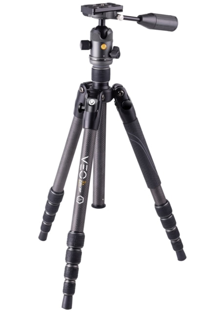 Vanguard Veo3X Lightweight Compact Travel Kit with Carbon 4-in-1 Tripod Ball Head Monopod Bluetooth Remote SPC Black/Gray - Vanguard