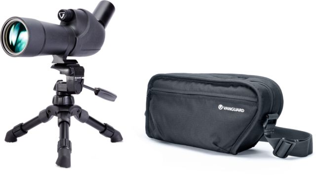 Vanguard Vesta 560A 15-45x60mm Angled Spotting Scope Kit w/ Tabletop Tripod and Soft-Sided Carrying Bag Black Vesta 560A - Vanguard