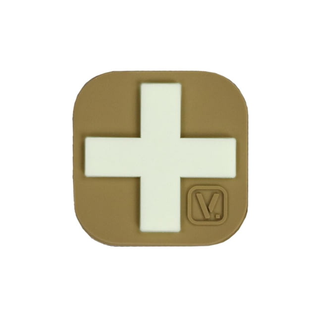 Vanquest Gear Medical Cross - Glow In The Dark Patch Coyote Tan - Vanquest Gear