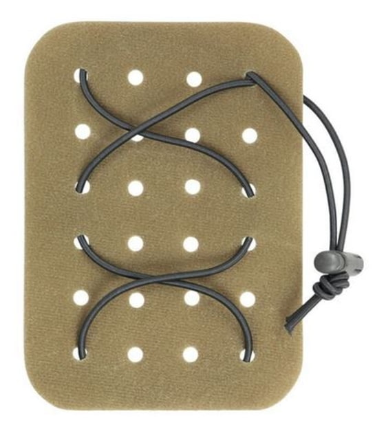 Vanquest Gear MOHL-WEB Hook & Loop Panel Elastic Cord Coyote Tan Small - Vanquest Gear