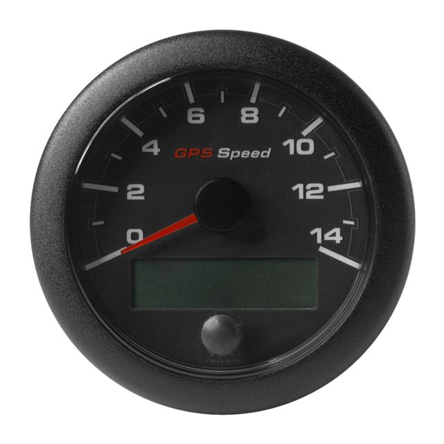 VDO 3-3/8" 85mm OceanLink GPS Speedometer 0-14 - Black Dial & Bezel