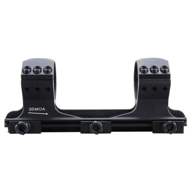 Vector Optics 34mm X-Accu One Piece 20MOA HI Picatinny Mount Black - Vector Optics