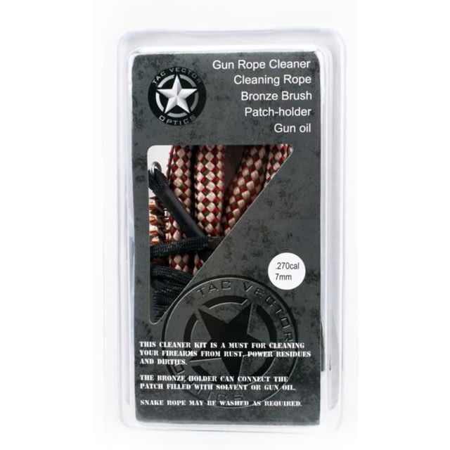 Vector Optics BoreSnake Gun Cleaning Kit .270 & 7mm Black - Vector Optics