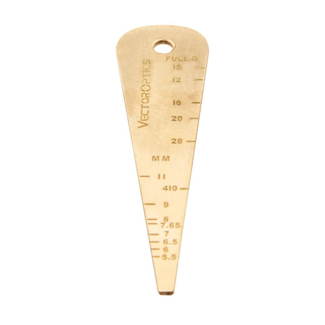 Vector Optics Gun Bore Gauge Brass w/ Key Chain Hole Brass - Vector Optics