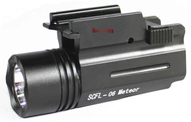 Vector Optics Meteor CREE Q5 LED Pistol Light 180-200 Lumens 6061-T6 Titanium Black - Vaide