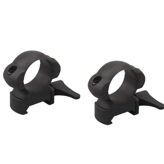USED Vector Optics Quick-Release Rifle Scope Rings 1in Tube Picatinny/ Weaver 21mm Height 45 Steel Black SCSR-02 EDEMO1 Used Condition Fair - Vector Optics