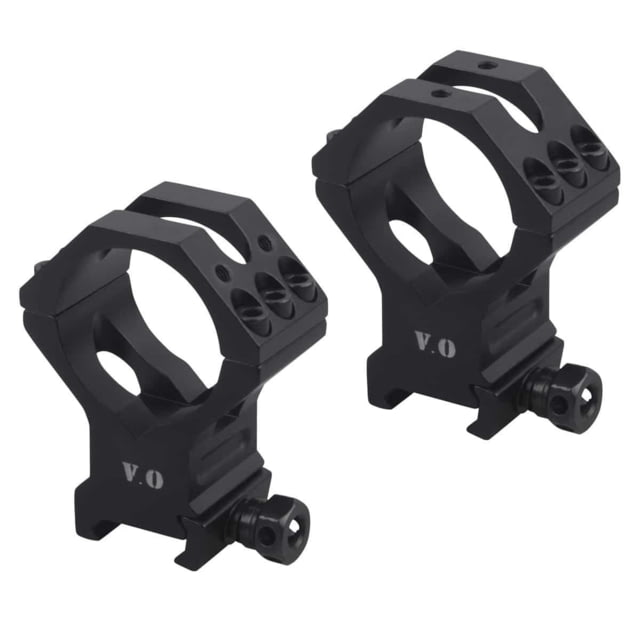 Vector Optics Tactical Rifle Scope Rings 35mm Tube Picatinny 40mm Height 6061-T6 Matte Black - Vector Optics