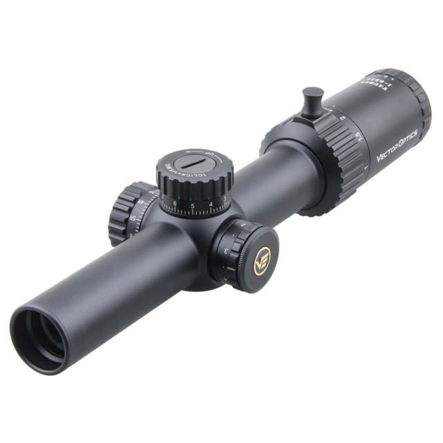 Vector Optics Taurus LPVO Rifle Scope 1-6x24mm First Focal Plane 30mm Tube VTC-CMIL Illuminated Reticle 6061-T6 Black - Vector Optics
