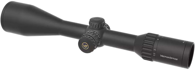 Vector Optics Continental X6 2.5-15x56 30 mm Tube Fiber Rifle Scope Second Focal Plane German 4 Black