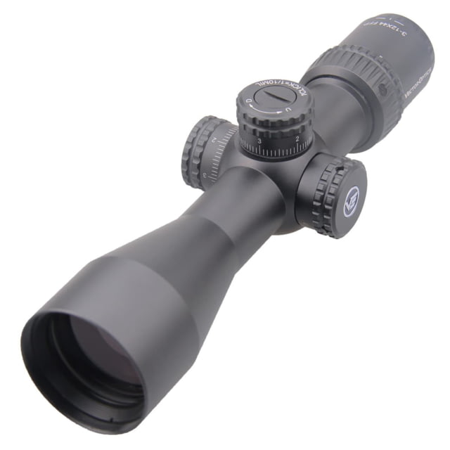 DEMO Vector Optics Veyron Rifle Scope 3-12x44mm First Focal Plane 30mm Tube MPR-4 Non-Illuminated Reticle 6061-T6 Black SCFF-21 - Vector Optics