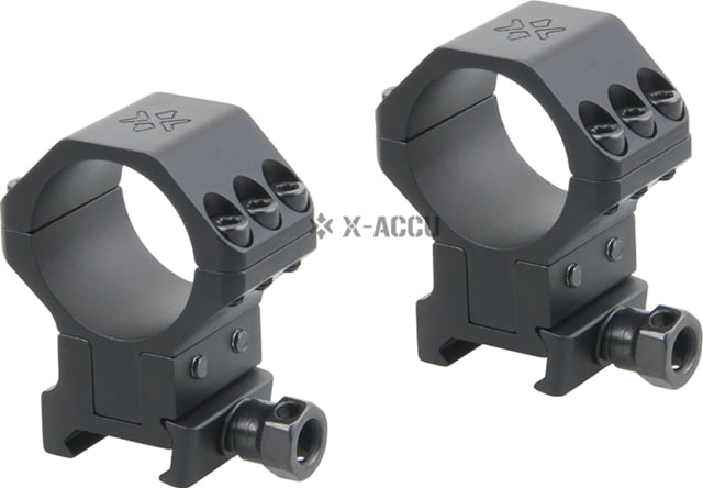 Vector Optics X-Accu 30mm Adjustable Elevation Picatinny Rings 40MOA 1913 Picatinny Mount Black Matte Chorme - Vector Optics