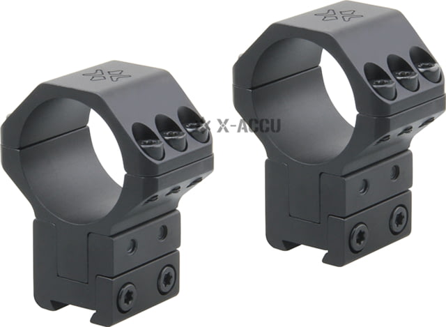 Vector Optics X-Accu 30mm Adjustable Elevation Picatinny Rings 40MOA Dovetail Mount Black Matte Chorme - Vector Optics