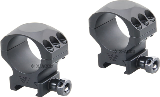 Vector Optics X-Accu 30mm Picatinny Rings 1in Low Profile Chorme - Vector Optics