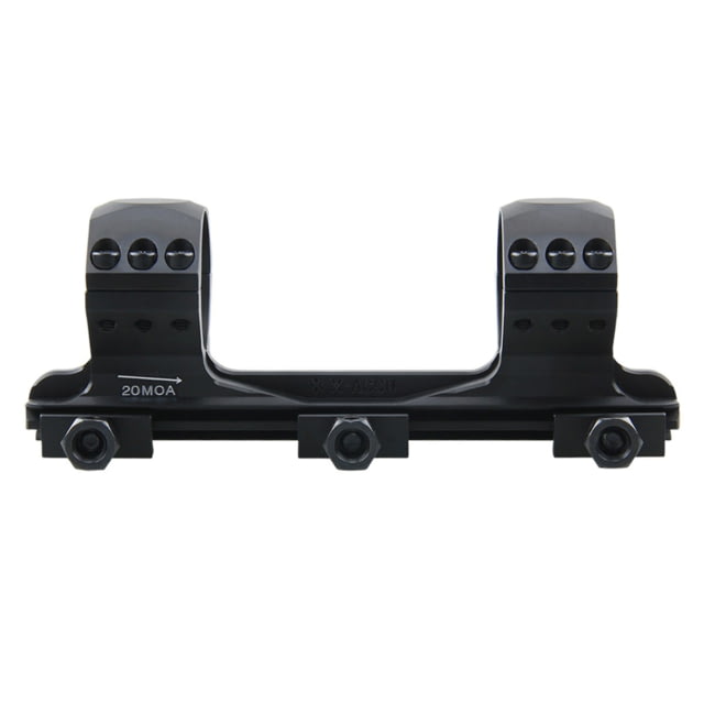 Vector Optics X-Accu 34mm Medium Profile One Piece Picatinny Mount 20 MOA Black - Vector Optics