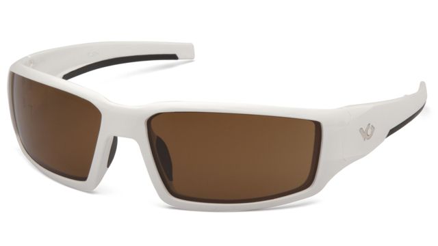 Venture Gear Pagosa Shooting Glasses Bronze Anti-Fog Lens White Frame - Venture Gear
